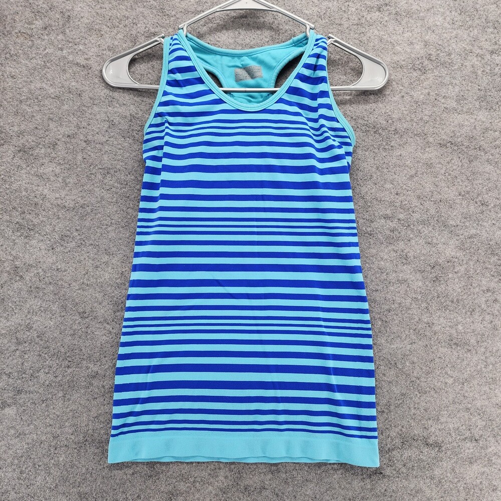 Athleta Tank Top Womens XS Blue Striped Activewear